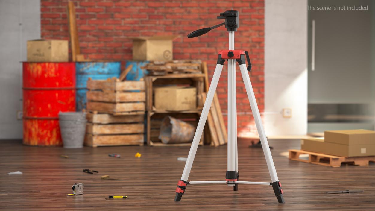 3D model Adjustable Laser Level Tripod Stand