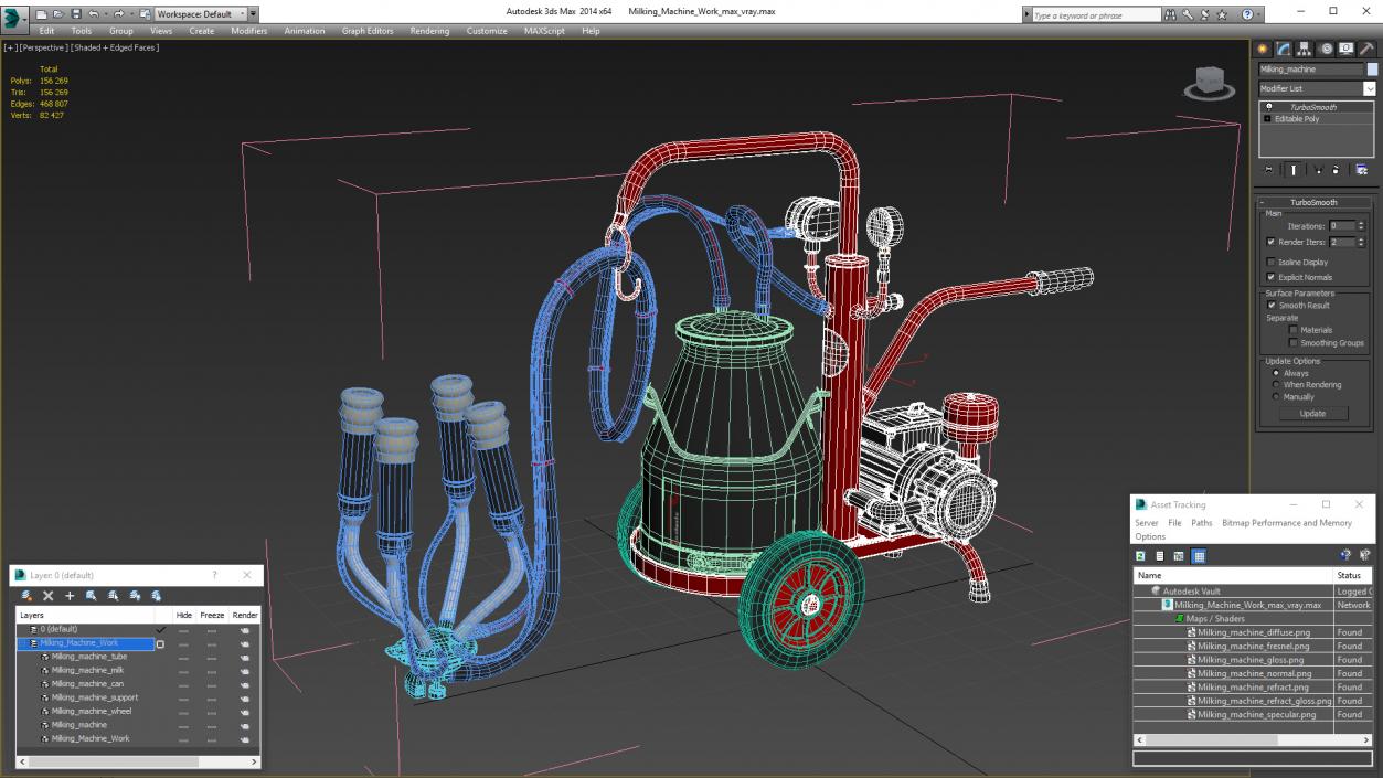 3D model Milking Machine Work