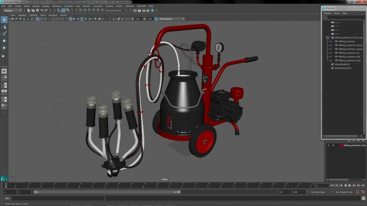 3D model Milking Machine Work