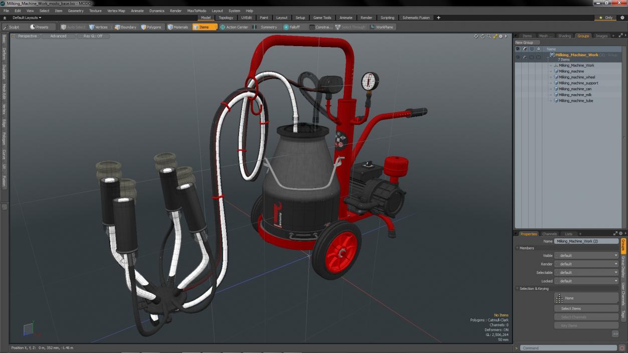 3D model Milking Machine Work