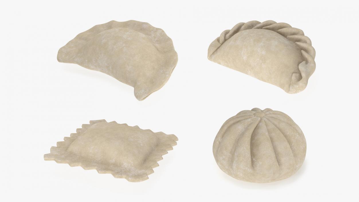 3D Raw Dumplings Collection 4