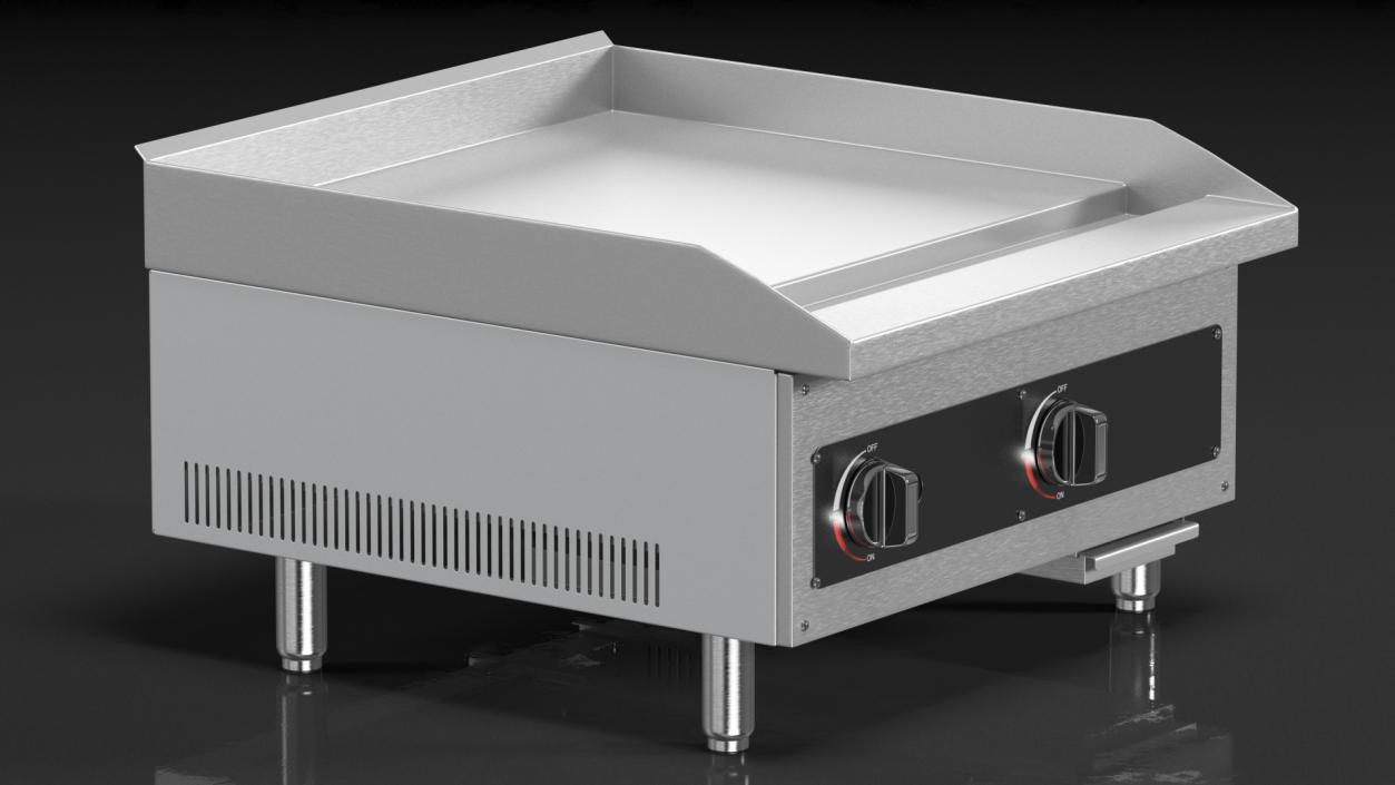 Gas Countertop Griddle 3D