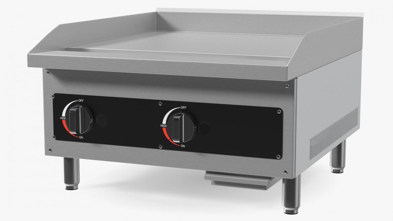 Gas Countertop Griddle 3D