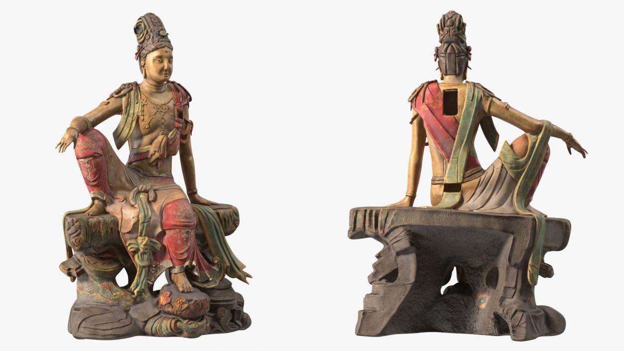 Guanyin Of The Southern Sea Statue 3D model