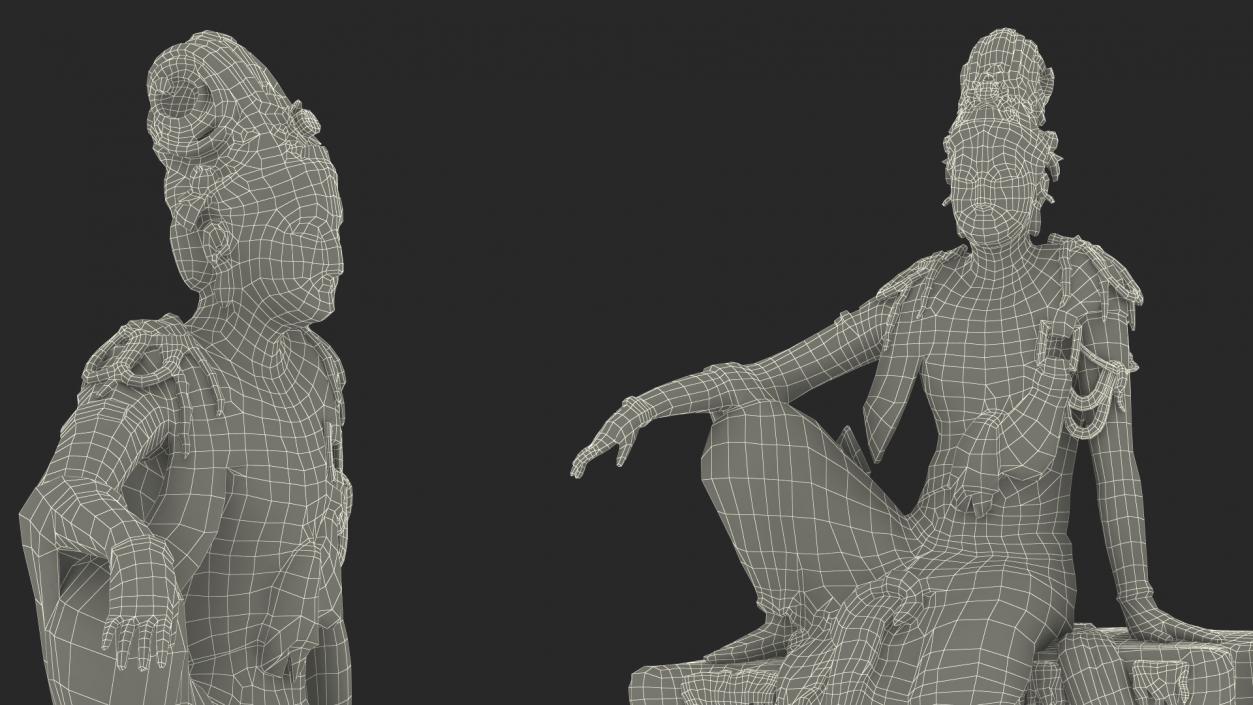 Guanyin Of The Southern Sea Statue 3D model