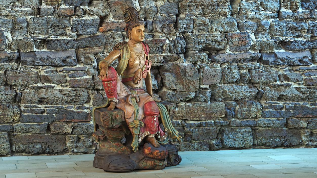 Guanyin Of The Southern Sea Statue 3D model