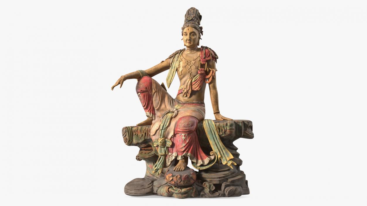 Guanyin Of The Southern Sea Statue 3D model