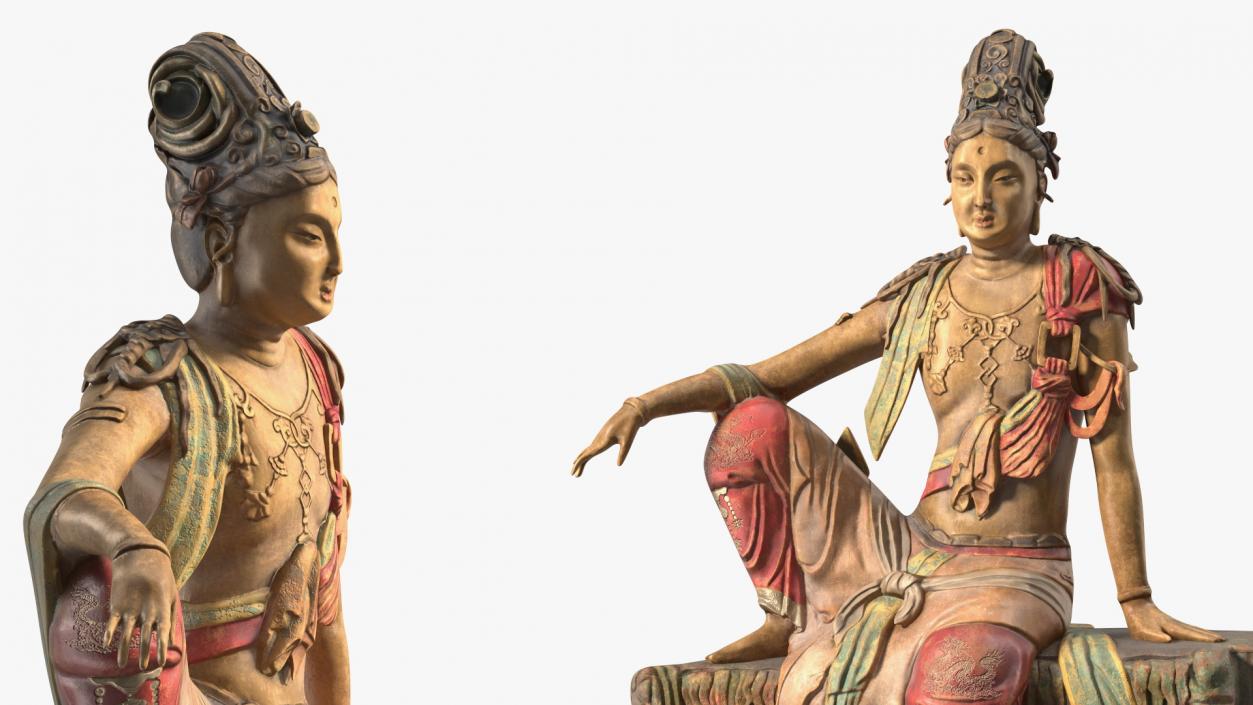 Guanyin Of The Southern Sea Statue 3D model