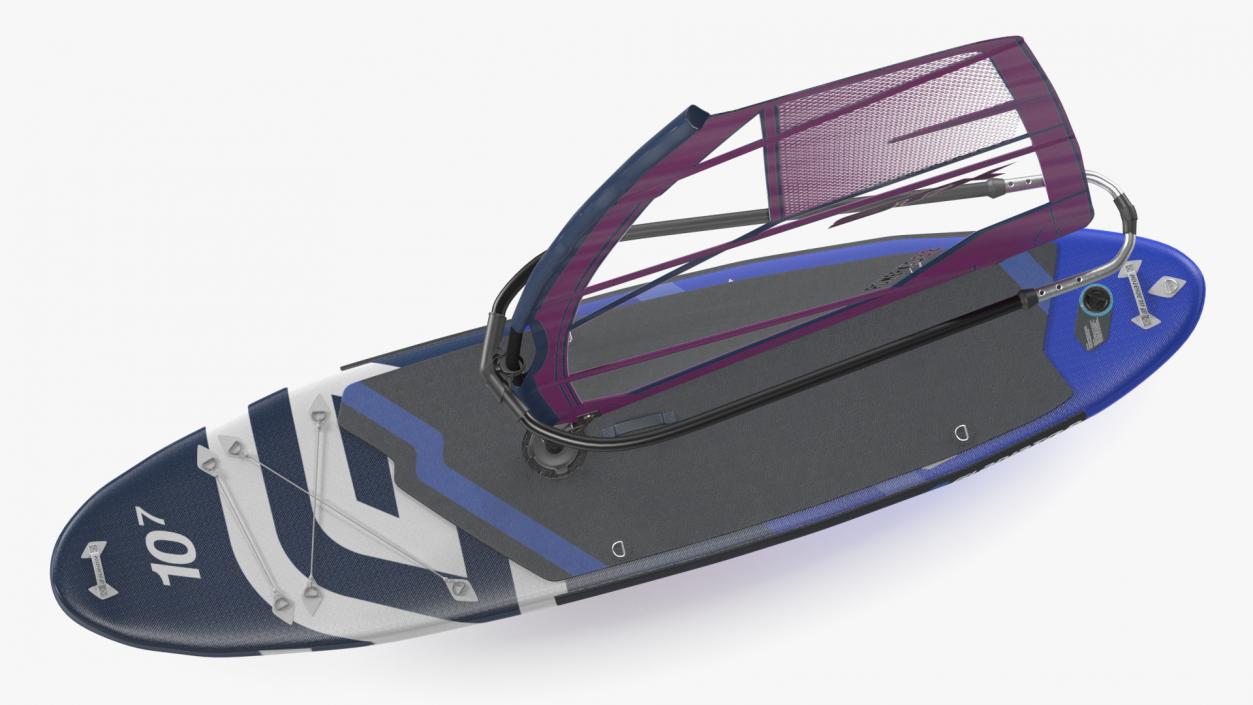 3D Windsurf SUP Gladiator with STX Sail