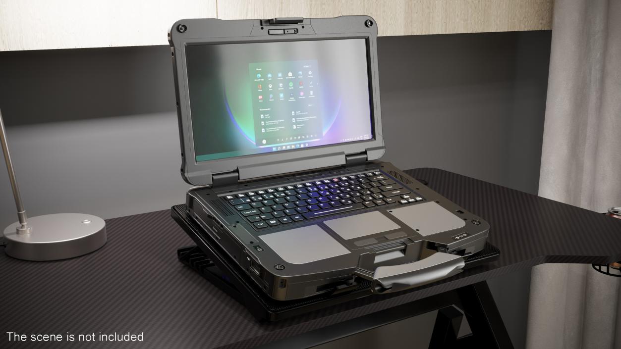 3D model Laptop Cooling Stand with Blue LED Light