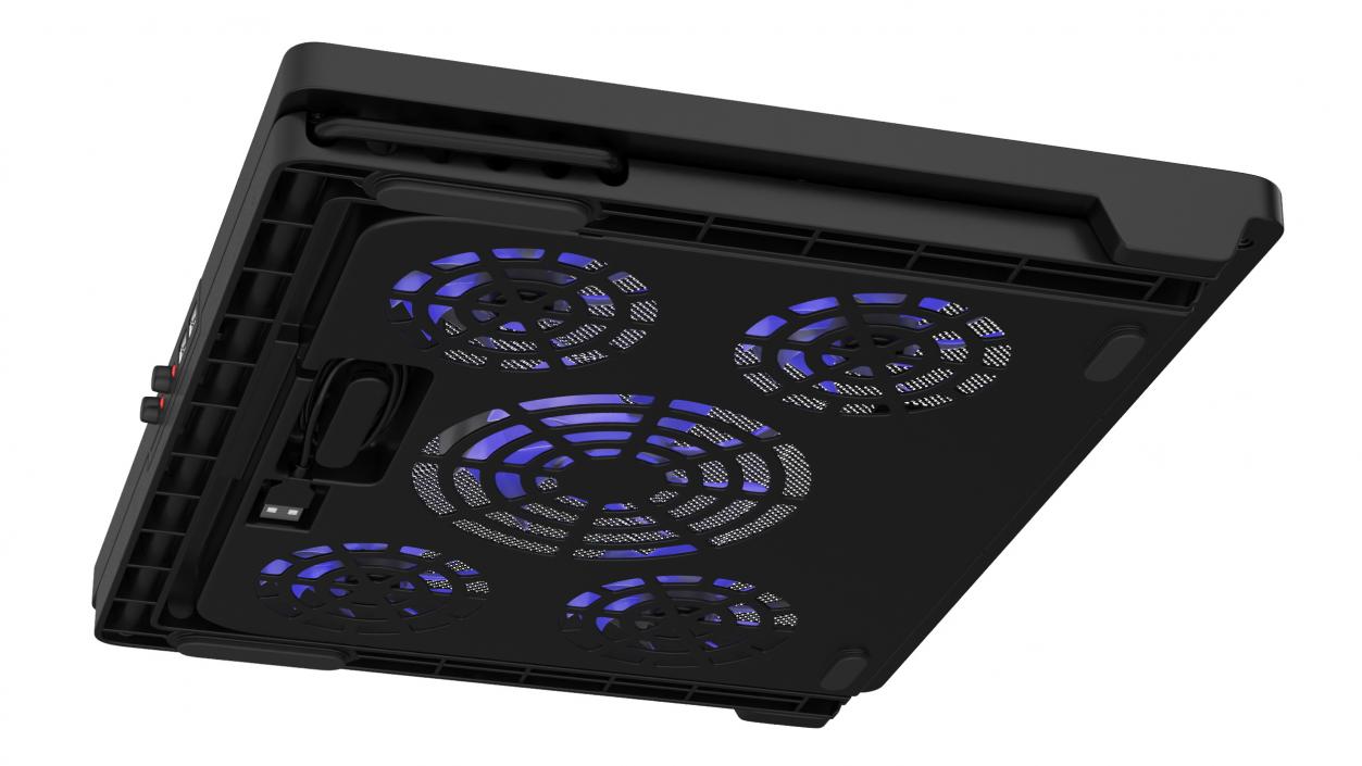 3D model Laptop Cooling Stand with Blue LED Light