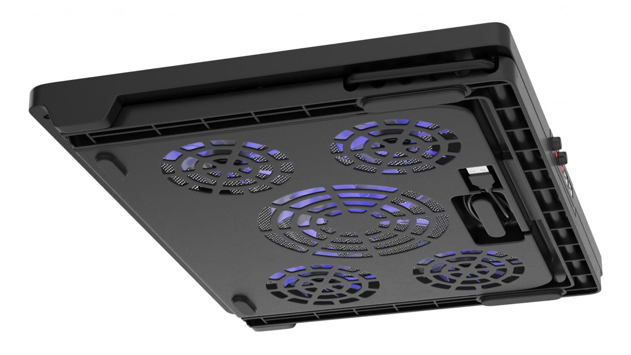 3D model Laptop Cooling Stand with Blue LED Light