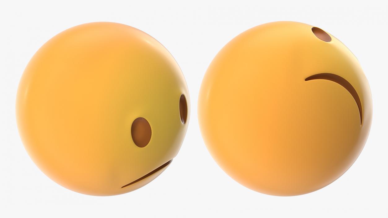 3D Unhappy Emoji model