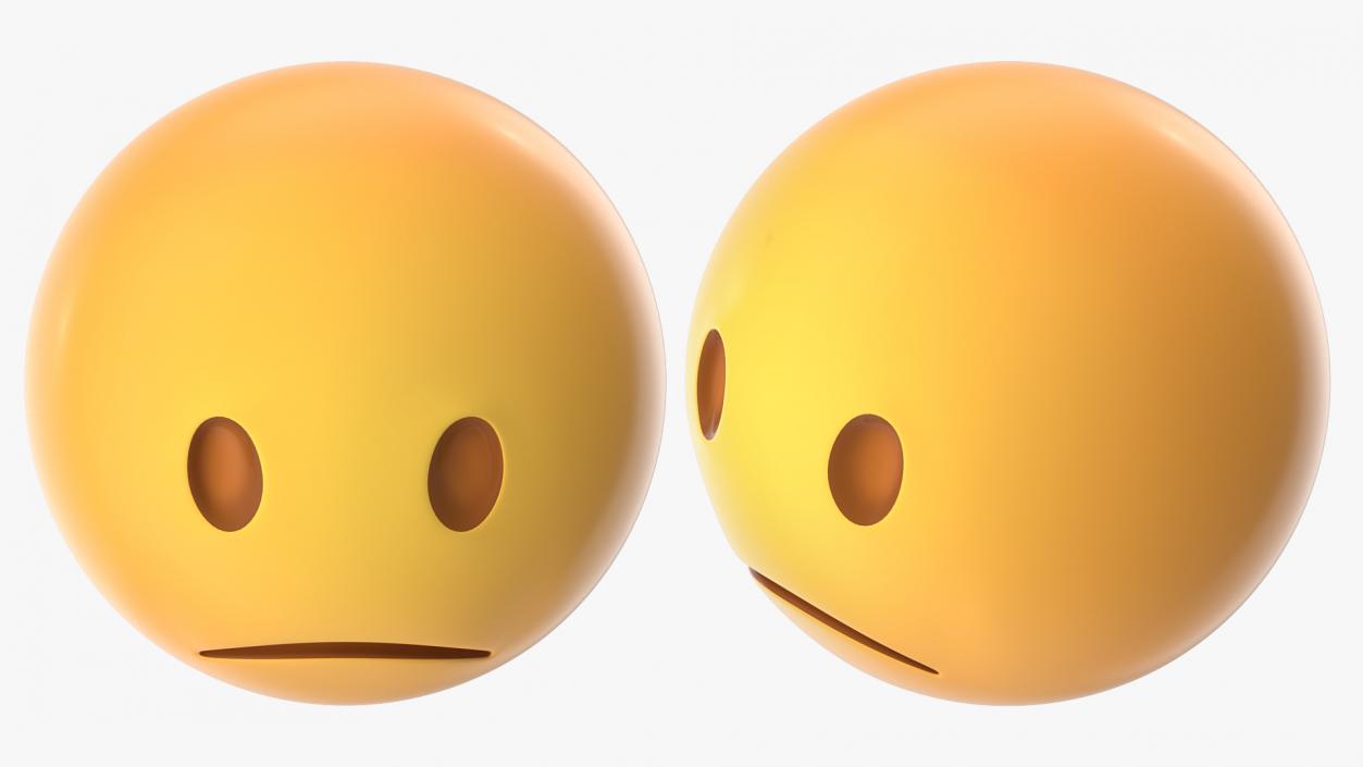 3D Unhappy Emoji model