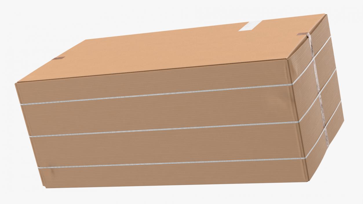 Large Cardboard Box 3D model