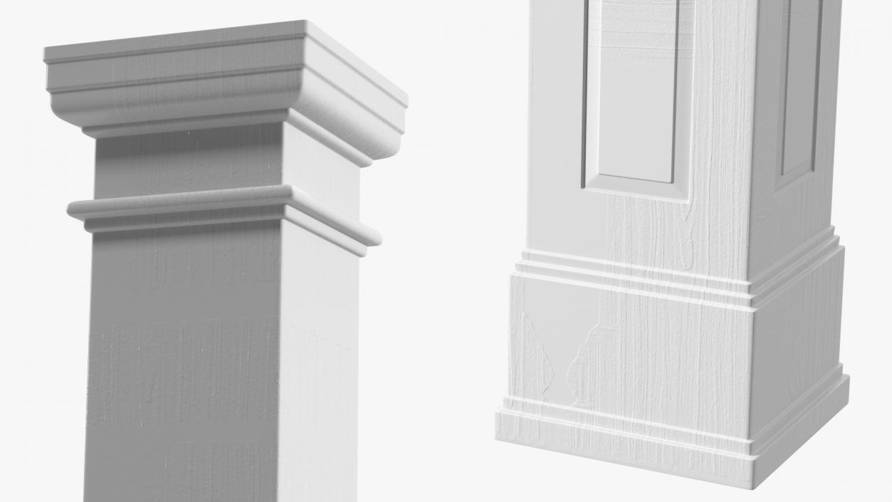 3D model Pedestal Column Wrap