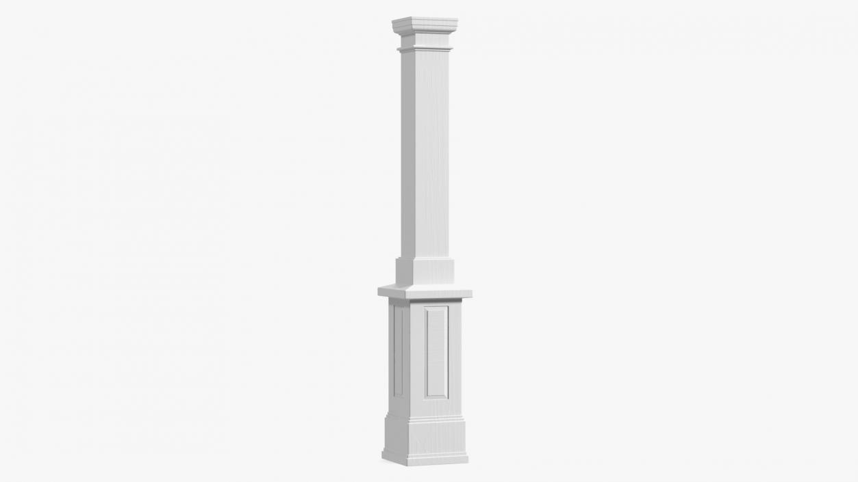 3D model Pedestal Column Wrap