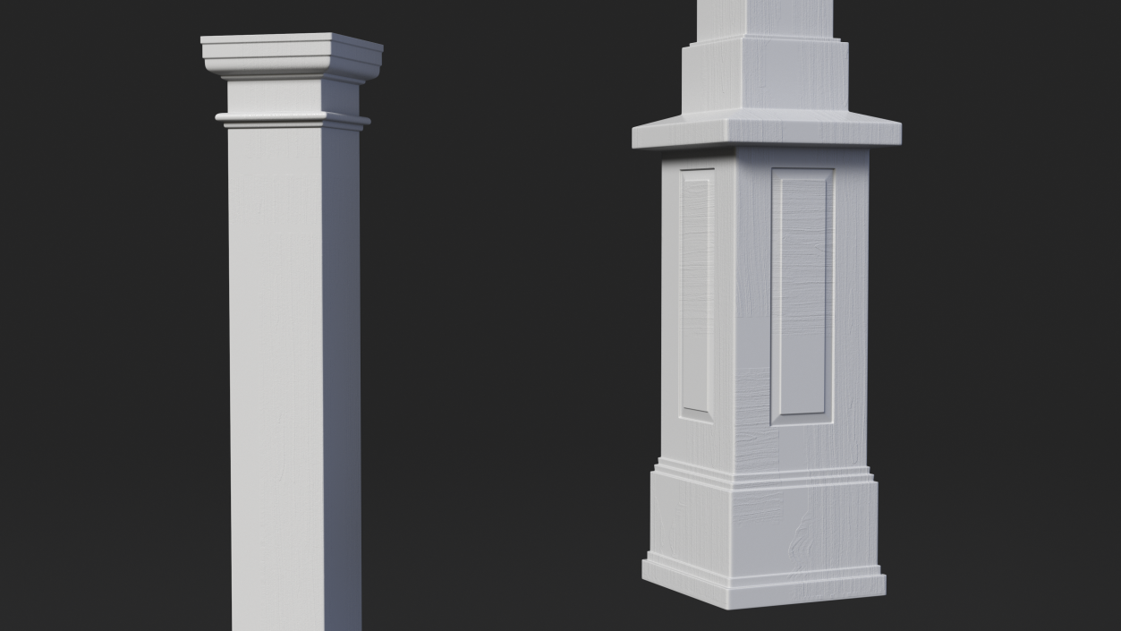 3D model Pedestal Column Wrap