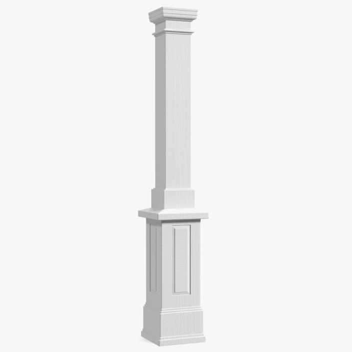 3D model Pedestal Column Wrap