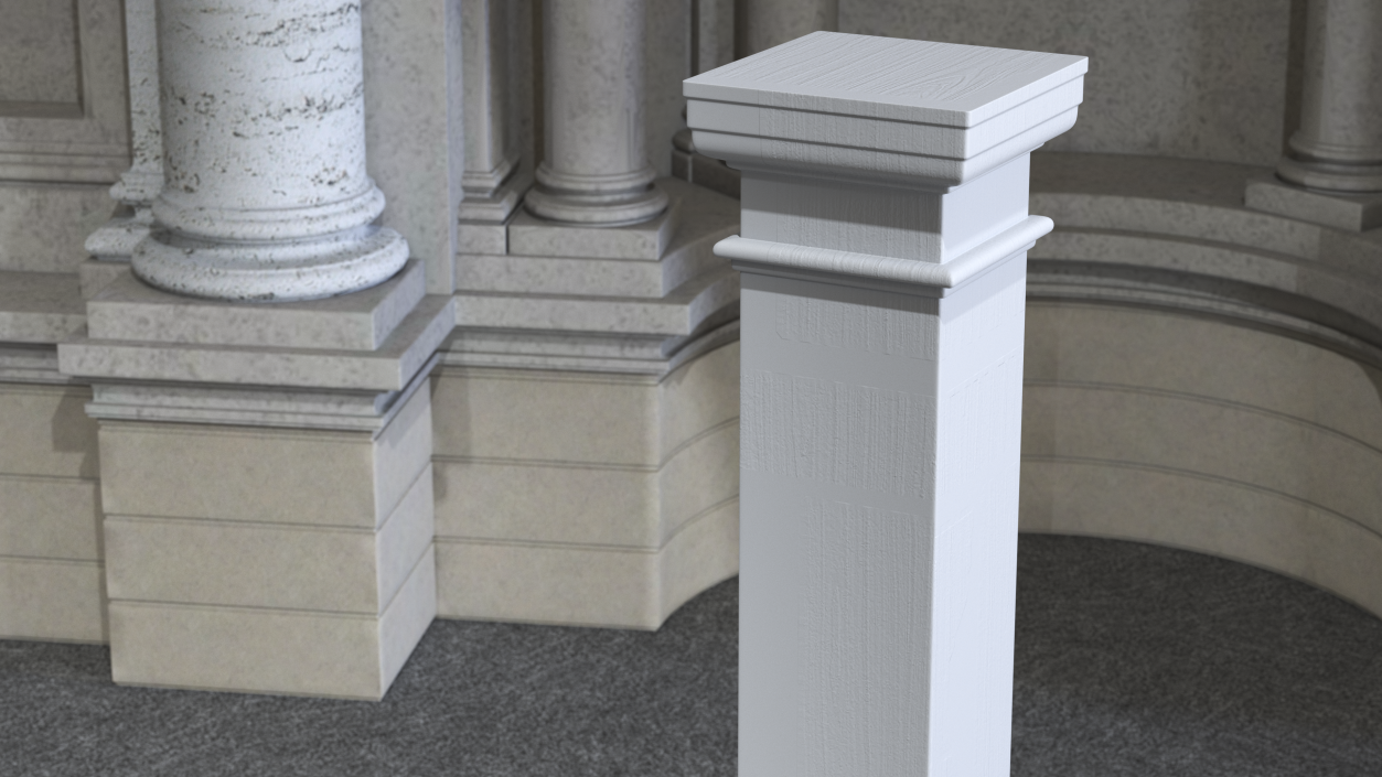 3D model Pedestal Column Wrap