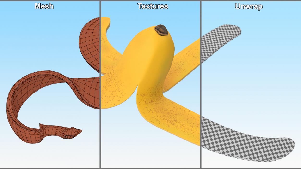 3D Banana Peel