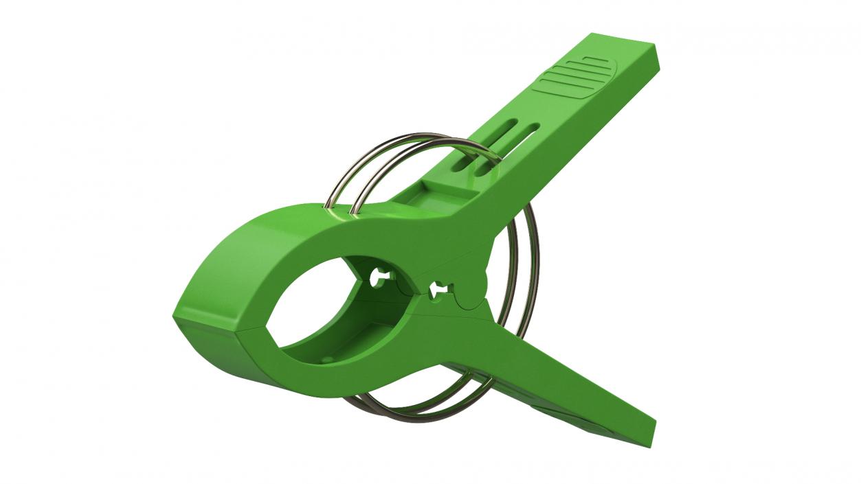 3D Plastic Clothes Clip Green