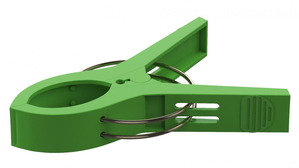 3D Plastic Clothes Clip Green