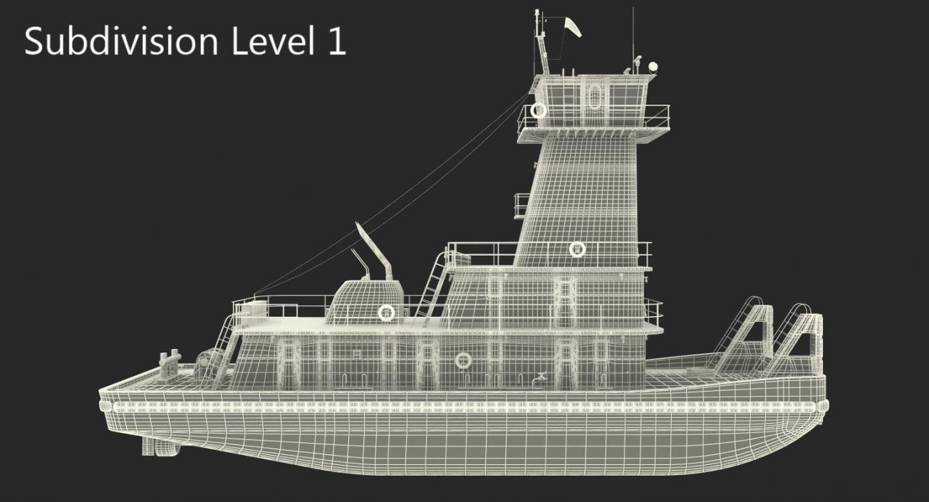 3D model Pushboat