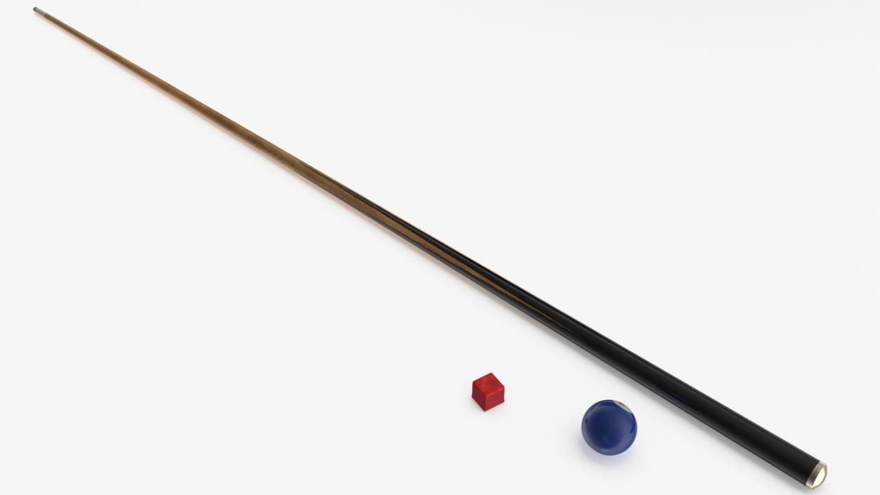 Pool Table Rasson Fuchsia with Balls and Cue 3D model