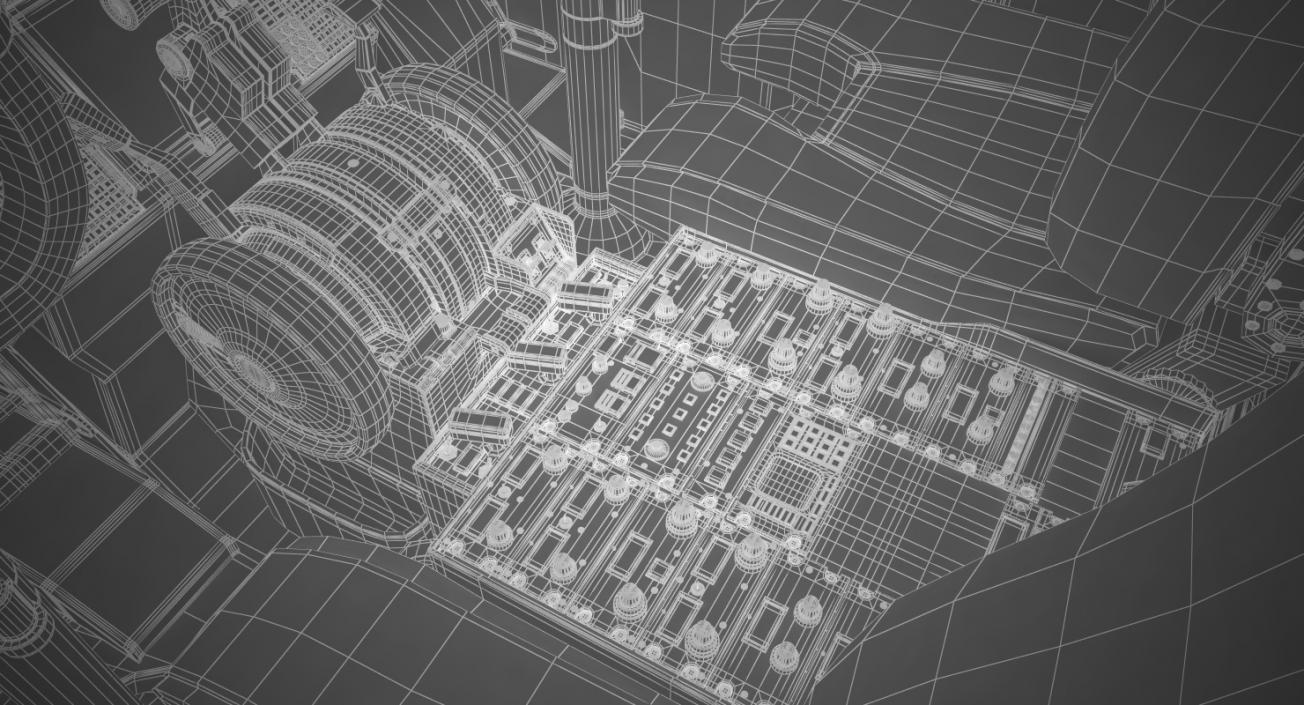 Boeing 737-900 with Interior United Airlines 3D model