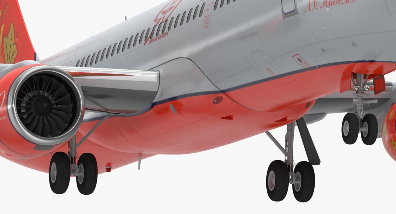 3D Irkut MC 21 300 Aeroflot Rigged