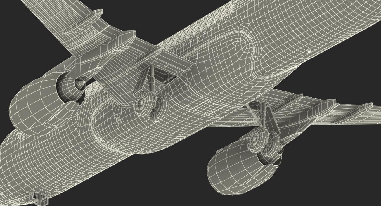 3D Irkut MC 21 300 Aeroflot Rigged