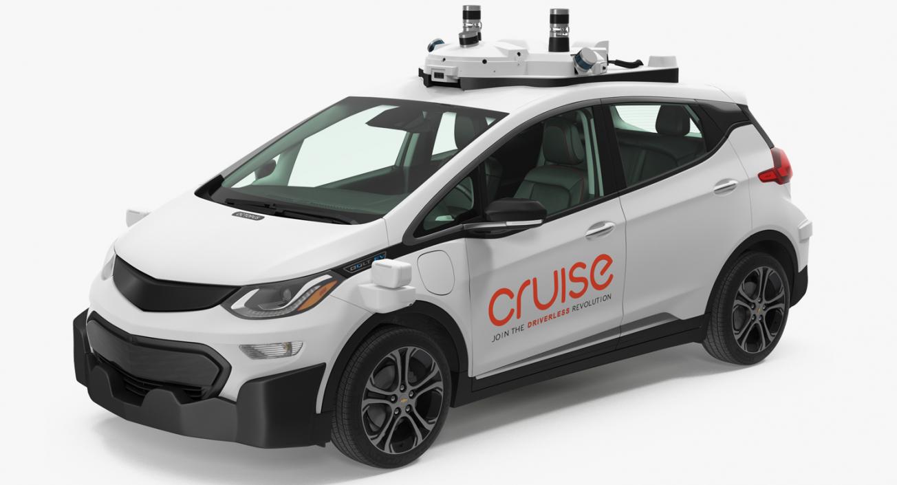 Chevy Bolt EV Cruise Self Driving Car 3D