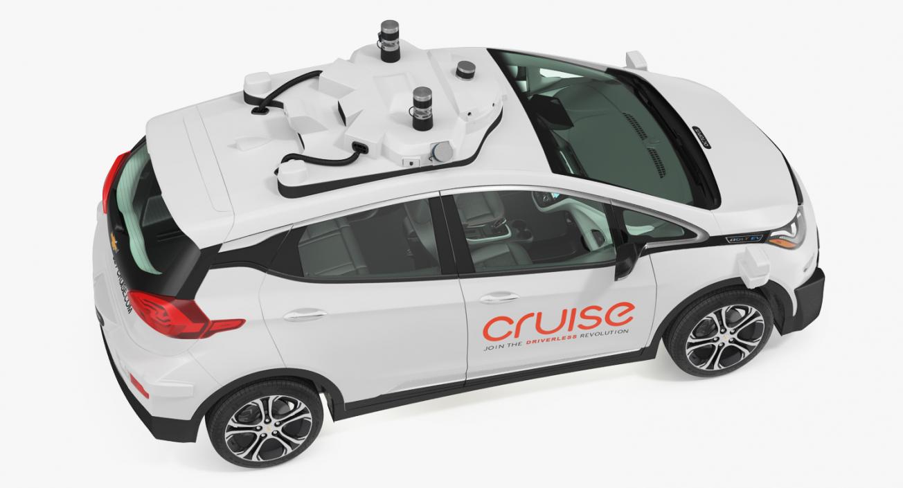 Chevy Bolt EV Cruise Self Driving Car 3D