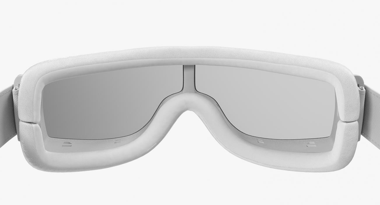 White Pilot Goggles 3D model