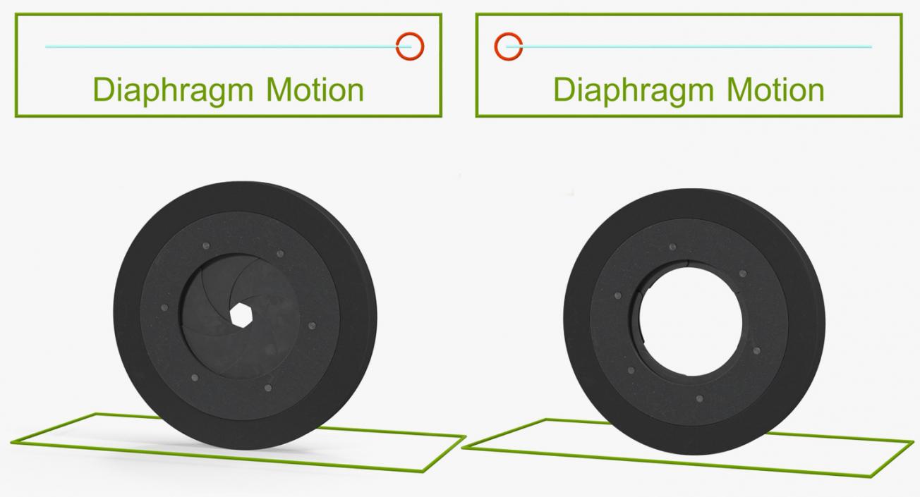 3D Camera Iris Rigged model