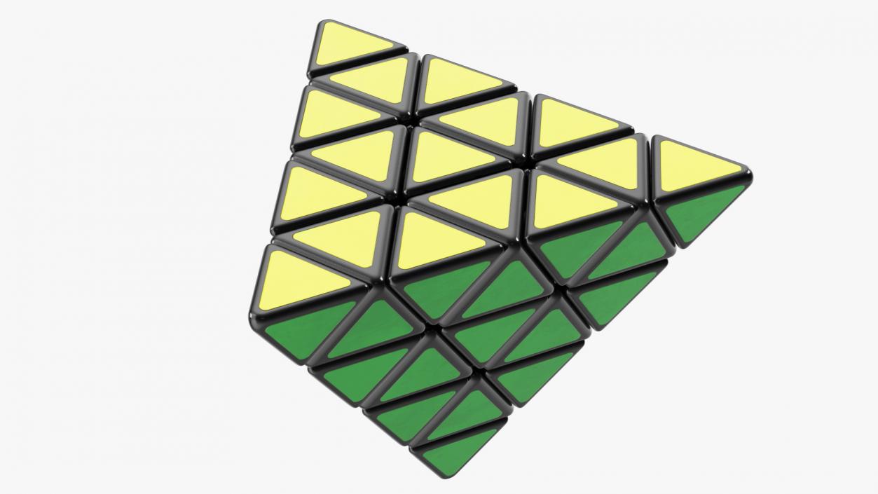 3D model Rubik Pyramid Puzzle Assembled