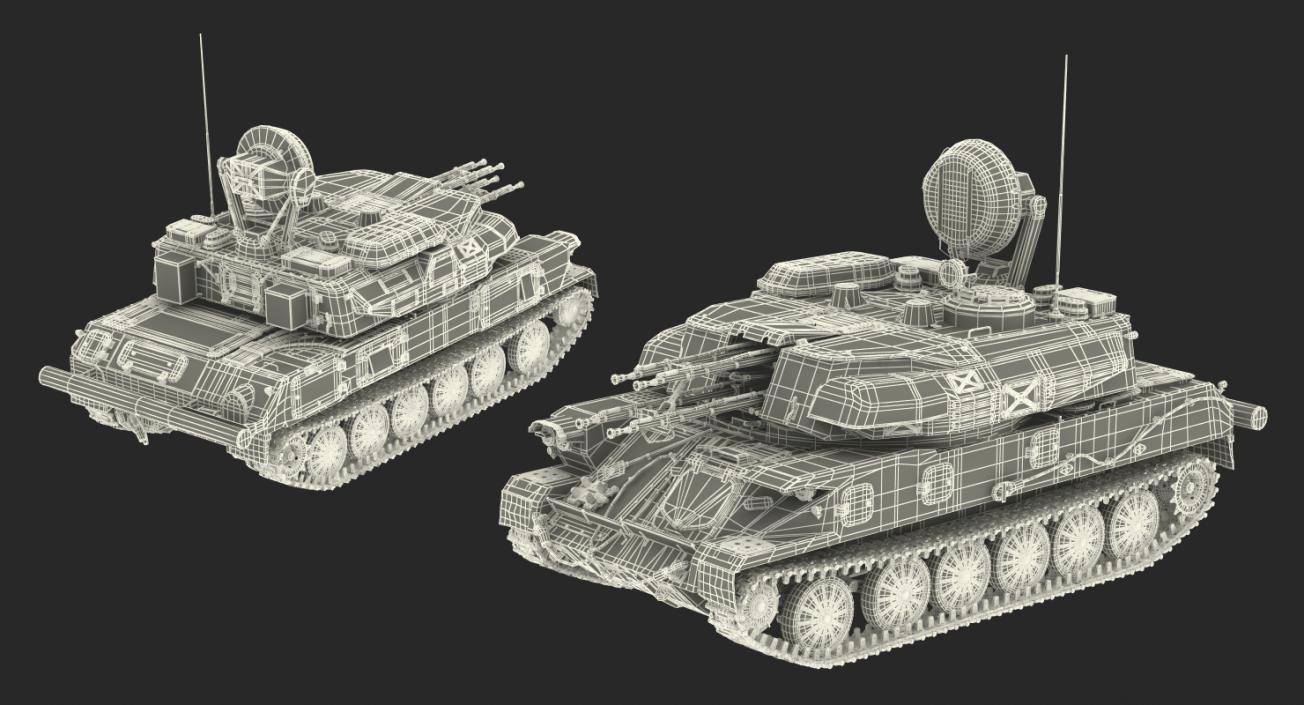 3D Rigged Russian Military Vehicles Collection model