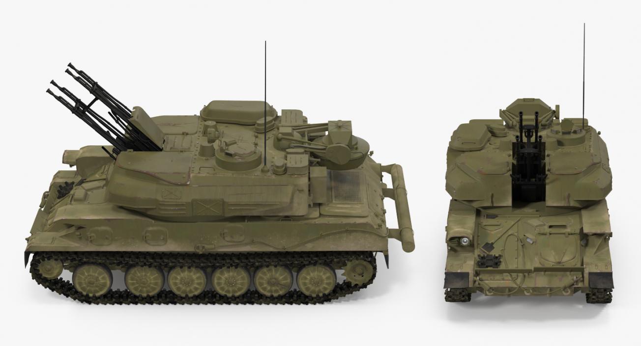 3D Rigged Russian Military Vehicles Collection model