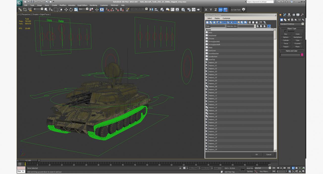 3D Rigged Russian Military Vehicles Collection model