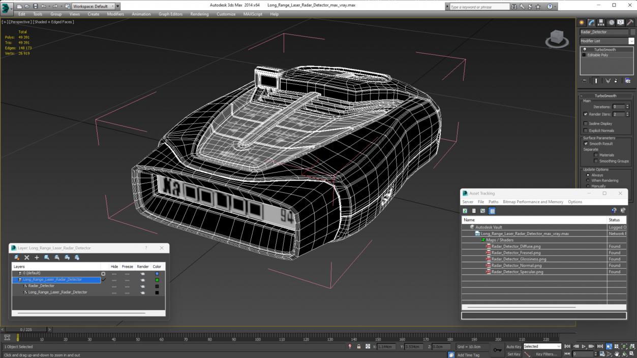 3D Long Range Laser Radar Detector