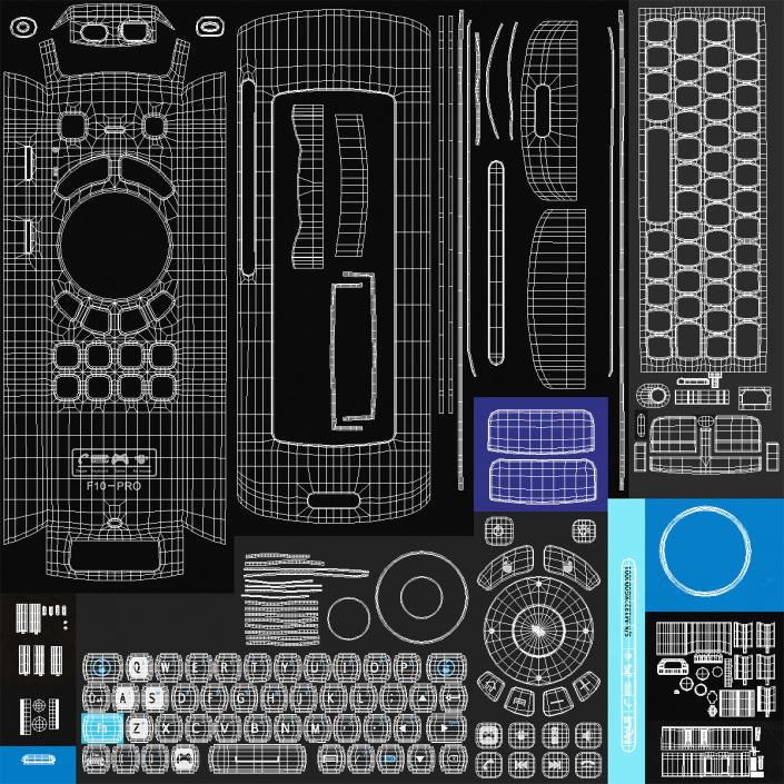 Wireless Keyboard Mele F10 Pro Keyboard 3D model