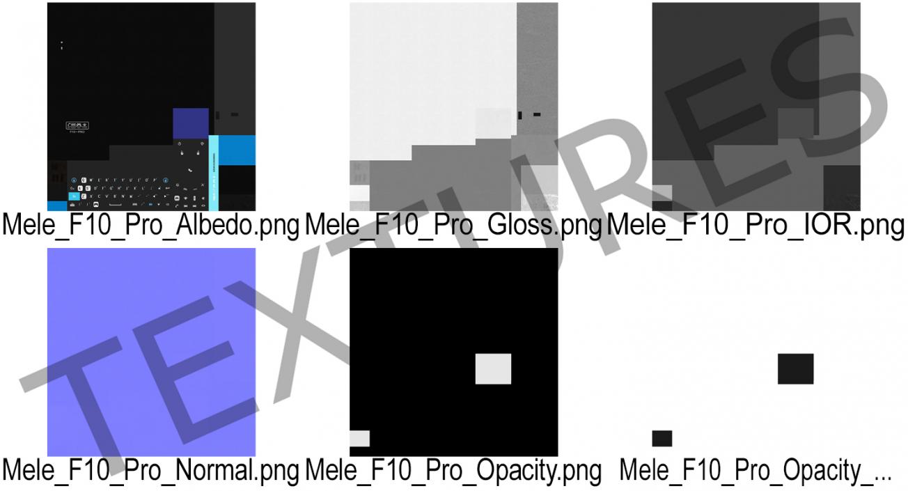 Wireless Keyboard Mele F10 Pro Keyboard 3D model