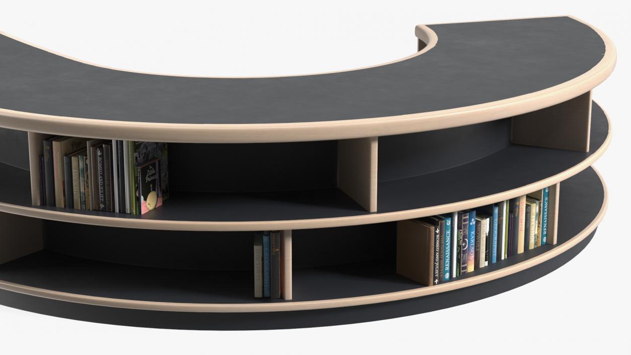 3D Library Table S Shape