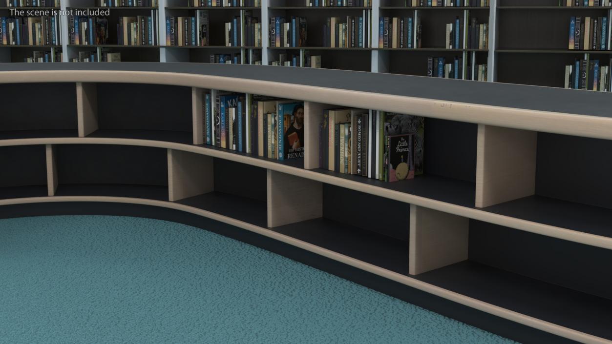 3D Library Table S Shape