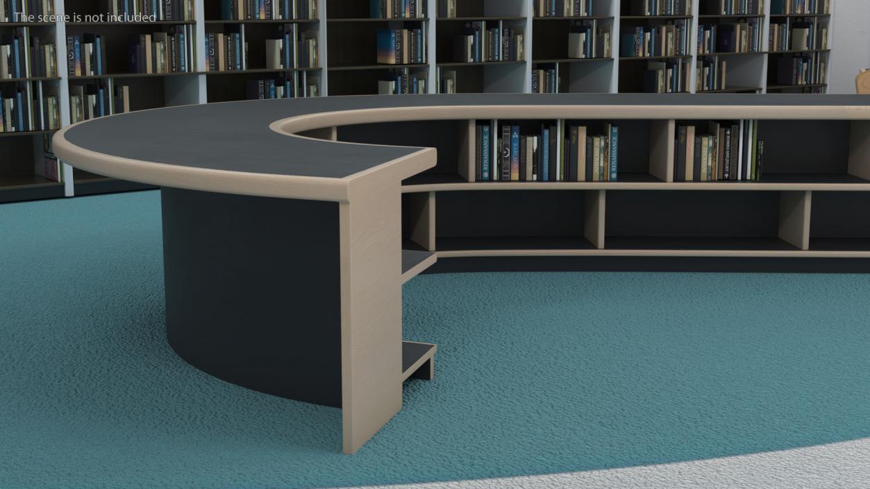 3D Library Table S Shape