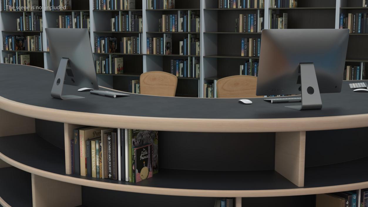 3D Library Table S Shape