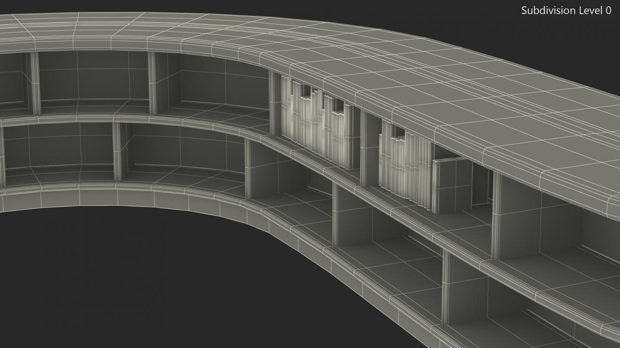 3D Library Table S Shape