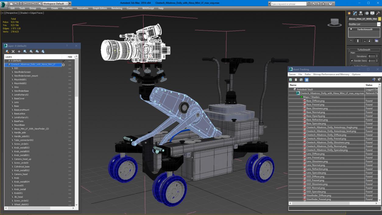 3D Cinetech Albatross Dolly with Alexa Mini LF model