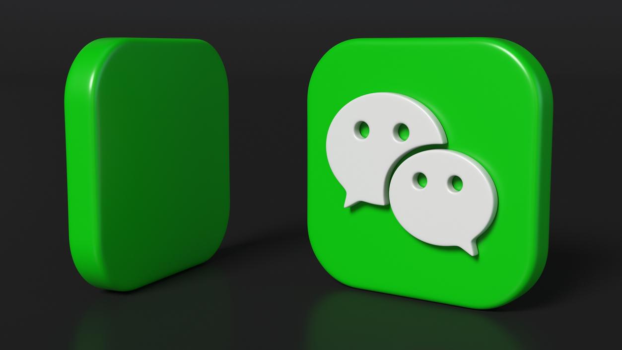 3D WeChat Icon 2 model